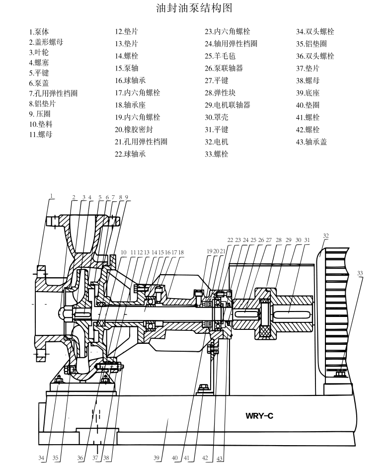 油封泵结构图